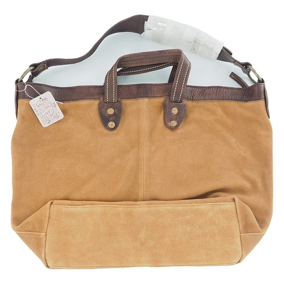Free People Suede and Leather Tote Shoulder Bag - Picture 3 of 8